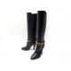 CHAUSSURES YVES SAINT LAURENT BOTTES LE MAILLON 670254 37 CUIR NOIR BOOTS 1695€