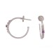 BOUCLES D'OREILLES MAUBOUSSIN CREOLES CAPSULE D'EMOTIONS OR BLANC DIAMANTS 580€