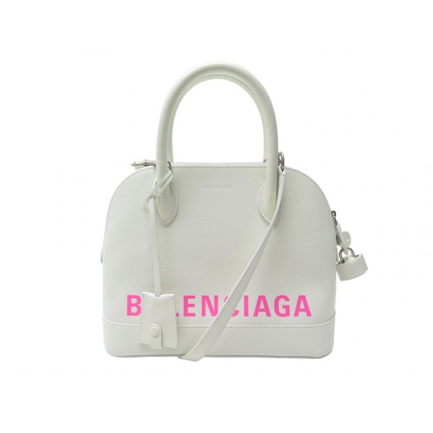 NEUF SAC A MAIN BALENCIAGA 550645 TOP HANDLE VILLE S BANDOULIERE BLANC BAG 2100€