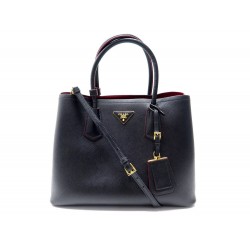 NEUF SAC A MAIN PRADA SHOPPING DOUBLE 1BG775 CUIR SAFFIANO BANDOULIERE BAG 3700€