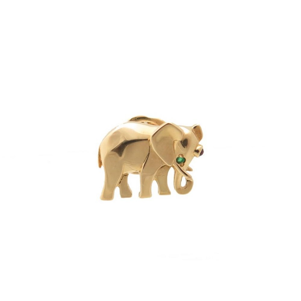 broche cartier pin's elephant or jaune 18ct
