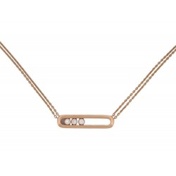 COLLIER MESSIKA MOVE CLASSIQUE 03997-PG 42-47 OR ROSE 18K GOLDEN NECKLACE 3980€