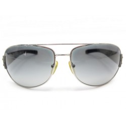 NEUF LUNETTES DE SOLEIL PRADA PILOT AVIATEUR GRIS SPS52G SUNGLASSES 320€