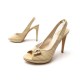 NEUF CHAUSSURES CHRISTIAN DIOR ESCARPINS 39.5 CUIR FACON CROCO BEIGE SHOES 590€