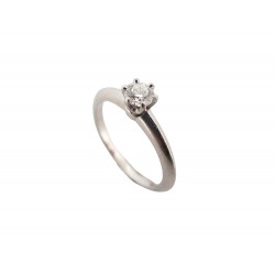 BAGUE TIFFANY & CO KNIFE EDGE 49 SOLITAIRE DIAMANT 0.23CT PLATINE 950 RING 2200€