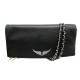 NEUF SAC A MAIN ZADIG & VOLTAIRE POCHETTE ROCK PWGAP2003F HANDBAG PURSE 345€