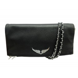 NEUF SAC A MAIN ZADIG & VOLTAIRE POCHETTE ROCK PWGAP2003F HANDBAG PURSE 345€