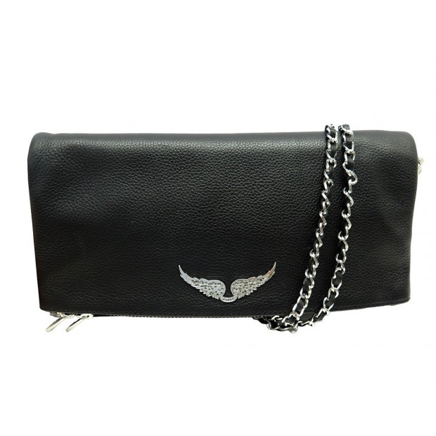 NEUF SAC A MAIN ZADIG & VOLTAIRE POCHETTE ROCK PWGAP2003F HANDBAG PURSE 345€