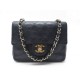 VINTAGE SAC A MAIN CHANEL TIMELESS MINI SQUARE CUIR BLEU HANDBAG PURSE 4500€