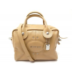 NEUF SAC A MAIN LONGCHAMP QUADRI 1202786005 EN CUIR BEIGE A BANDOULIERE BAG 440€