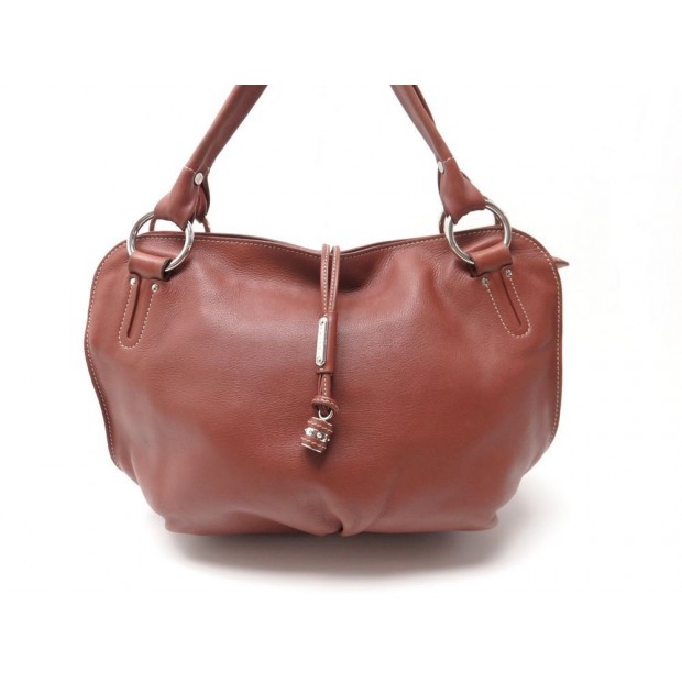 SAC A MAIN CELINE BITTERSWEET CUIR MARRON BROWN SOFT LEATHER HANDBAG PURSE 1090€