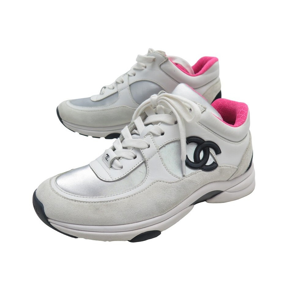 chaussures chanel baskets logo cc low top g33743 36