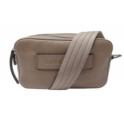 NEUF SAC A MAIN LONGCHAMP CAMERA BAG 3D 10098772315 CUIR TAUPE BANDOULIERE 390€