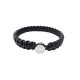 NEUF BRACELET HERMES KID CLOU DE SELLE CORDON EN CUIR NOIR XL STRAP BANGLE 350€