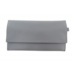 PORTEFEUILLE PRADA PORTE DOCUMENT CUIR SAFFIANO 2M1340 GRIS LEATHER WALLET 700€