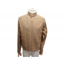 NEUF VESTE PRADA A COUDIERES M 48 SGH597 BLOUSON NYLON BEIGE JACKET COAT 1800€