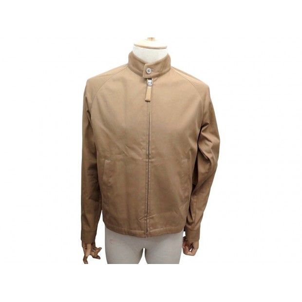 NEUF VESTE PRADA A COUDIERES M 48 SGH597 BLOUSON NYLON BEIGE JACKET COAT 1800€