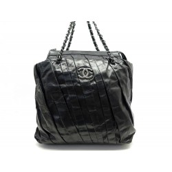 NEUF SAC A MAIN CHANEL CABAS SHOPPING XXL LOGO CC CUIR NOIR NEW HAND BAG 6500€