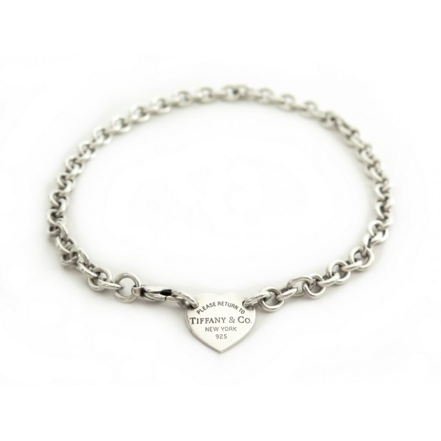 COLLIER TIFFANY & CO RAS DU COU RETURN TO 60115712 37.5 CM EN ARGENT CHOKER 860€