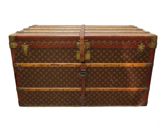 malle courrier haute louis vuitton en toile