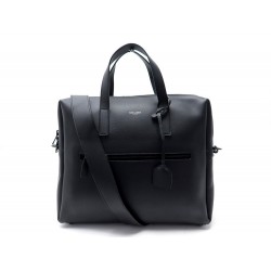 NEUF SACOCHE SAINT LAURENT BRIEFCASE 440606 BANDOULIERE CUIR NOIR HANDBAG 2500€