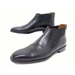 CHAUSSURES BERLUTI BOTTINES CHELSEA 7.5 41.5 EN CUIR NOIR LOW BOOTS SHOES 2180€