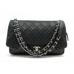 NEUF SAC A MAIN CHANEL CAMERA RABAT TIMELESS M BANDOULIERE CUIR NOIR BAG 9700€