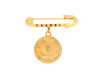  broche chanel epingle medail logo cc 1994