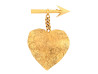 broche chanel coeur cambon 1993 grave en metal