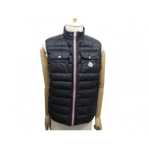 NEUF BLOUSON MONCLER DOUDOUNE ACHILE GILET SANS MANCHE 3 M 50 NOIR COAT 700€