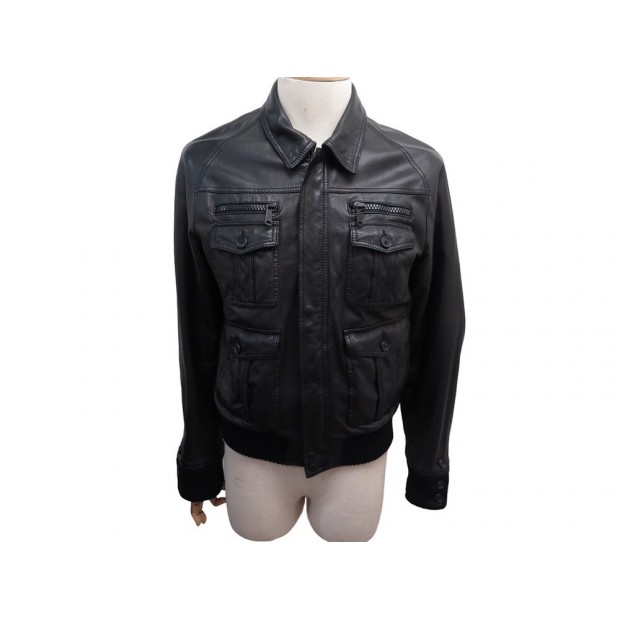 NEUF BLOUSON DIOR PERFECTO 6HH5045901 L 52 EN CUIR SLIMANE LEATHER JACKET 4500€