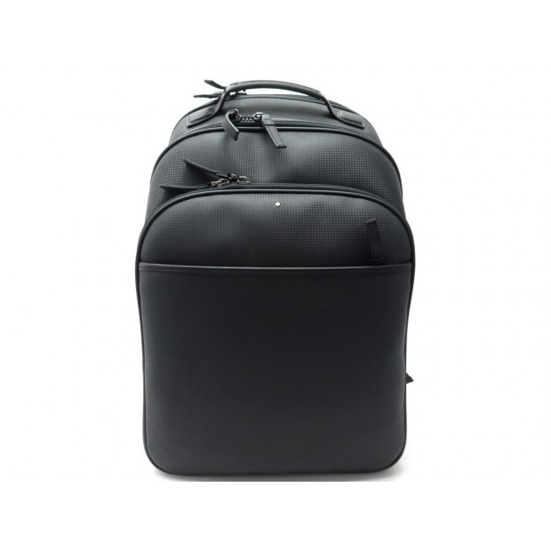 NEUF SAC A DOS MONTBLANC EXTREME RUCKSACK 111137 EN CUIR NOIR BACKPACK BAG 1040€