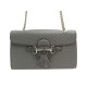 NEUF SAC A MAIN GUCCI EMILY CUIR GUCCISSIMA GRIS 449635 NEW HAND BAG PURSE 2290€