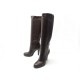 BOTTES GUCCI ELIZABETH 206778 38.5 IT 39.5 FR EN CUIR MARRON LEATHER BOOTS 1400€