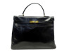  sac a main hermes kelly 35 en cuir box noir