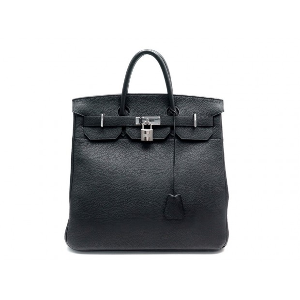 SAC A MAIN HERMES HAUT A COURROIES HAC 40 EN CUIR TOGO NOIR 035263CK HAND BAG