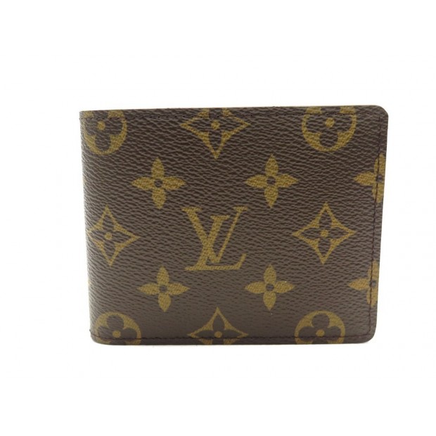 NEUF PORTEFEUILLE LOUIS VUITTON MULTIPLE NM M60895 EN TOILE MONOGRAM WALLET 400€