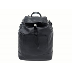 SAC A DOS PRADA EN CUIR NOIR + POCHON BLACK LEATHER BACKPACK BAG 1950€