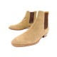 CHAUSSURES SAINT LAURENT WYATT 443208 40 IT 41 FR BOTTINES DAIM BEIGE BOOTS 945€