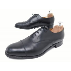 CHAUSSURES JM WESTON 300 RICHELIEU 9.5E 43.5 LARGE CUIR NOIR LEATHER SHOES 820€