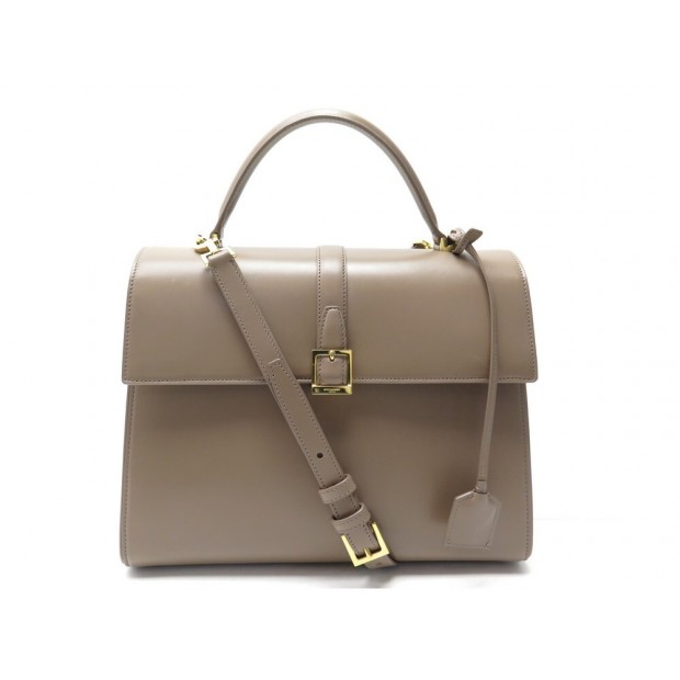 SAC A MAIN SAINT LAURENT LE FERMOIR TOP HANDLE BAG 674988 CUIR TAUPE BAG 2900€