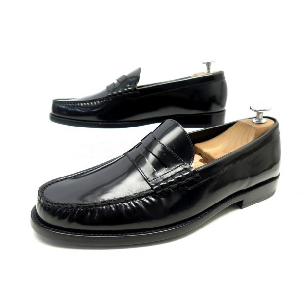 NEUF CHAUSSURES SAINT LAURENT PENNY SLIP ON 315385 41 MOCASSINS CUIR SHOES 725€