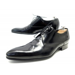 CHAUSSURES CHRISTIAN DIOR 41.5 DERBY CUIR VERNIS NOIR BLACK LEATHER SHOES 850€