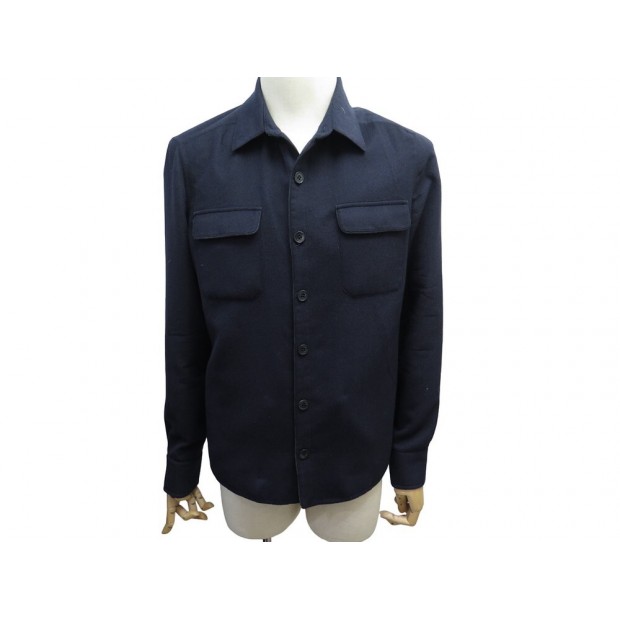 NEUF VESTE LORO PIANA BOSTON FAF2326 M 50 EN CACHEMIRE BLEU SURCHEMISE 2700€