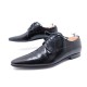 CHAUSSURES DOLCE & GABBANA 7 IT 42 FR DERBY EN CUIR GRAINE NOIR BLACK SHOES 545€