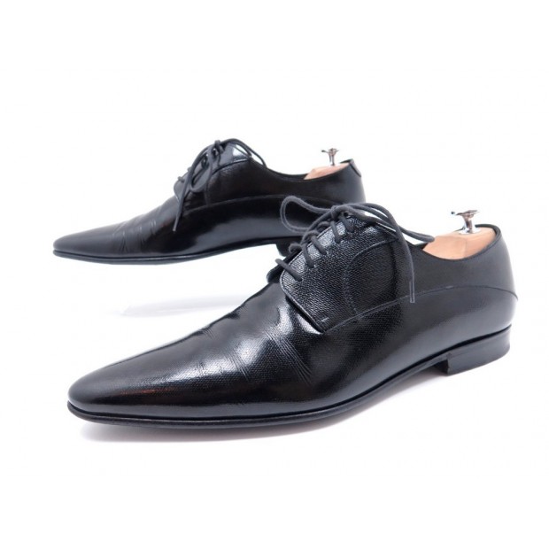 CHAUSSURES DOLCE & GABBANA 7 IT 42 FR DERBY EN CUIR GRAINE NOIR BLACK SHOES 545€