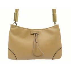 SAC A MAIN GUCCI DRAWSTRING HOBO 108964 CUIR GRAINE CAMEL LEATHER HAND BAG 1790€