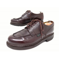 CHAUSSURES PARABOOT CHAMBORD 7F 41 DERBY CUIR MARRON BROWN LEATHER SHOES 430€