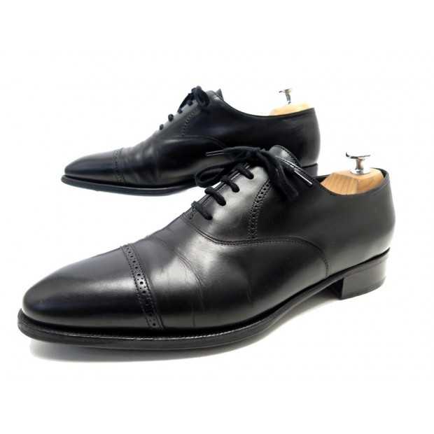 CHAUSSURES JOHN LOBB RICHELIEU PHILIP II 7E 41 EN CUIR NOIR BLACK SHOES 1630€