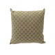 NEUF COUSSIN GUCCI GG EN TOILE SUPREME GG COTON BEIGE CANVAS PILLOW CUSHION 730€